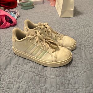 Kids White Adidas Sneakers